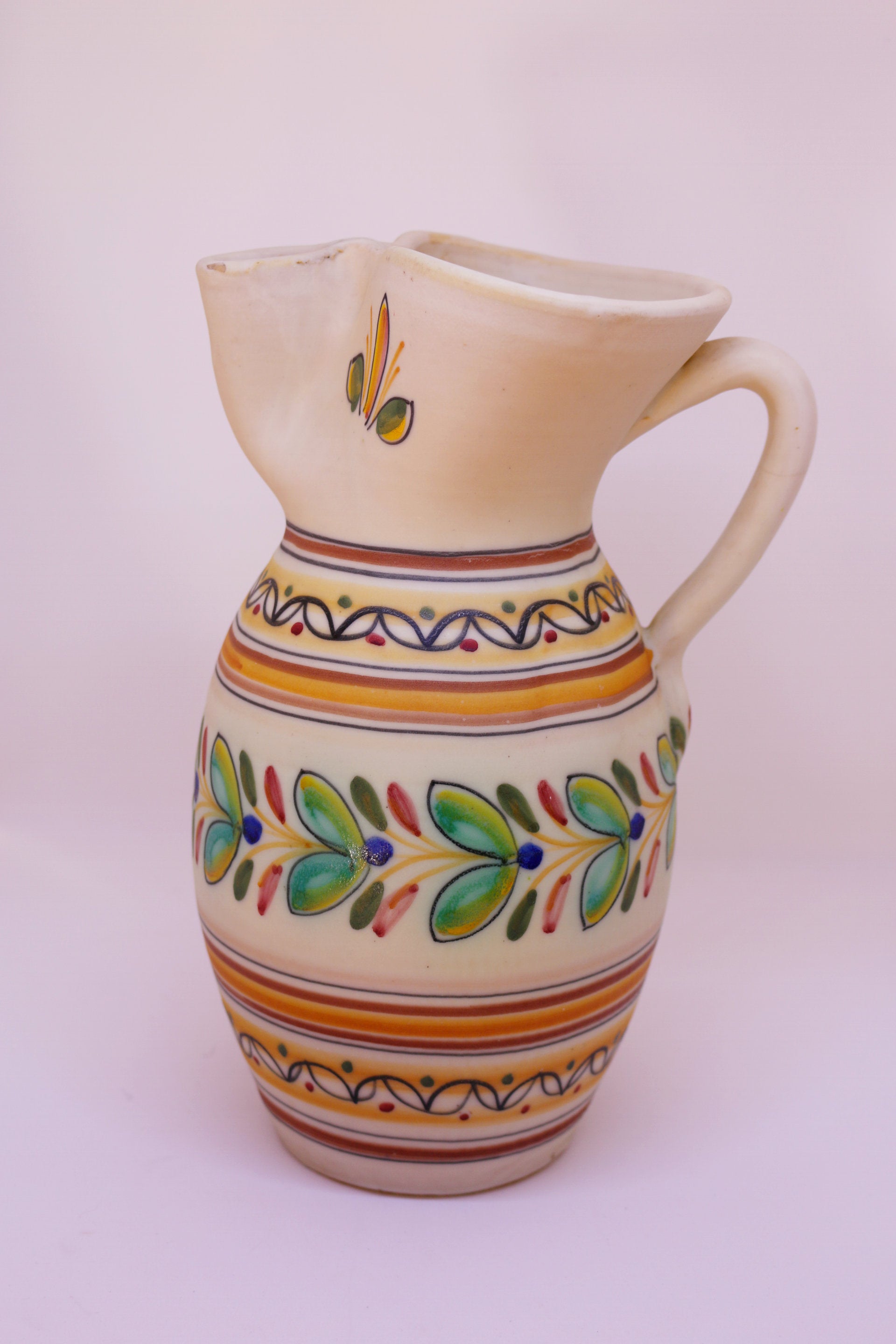 Jarra Ceramica Pintada a Mano
