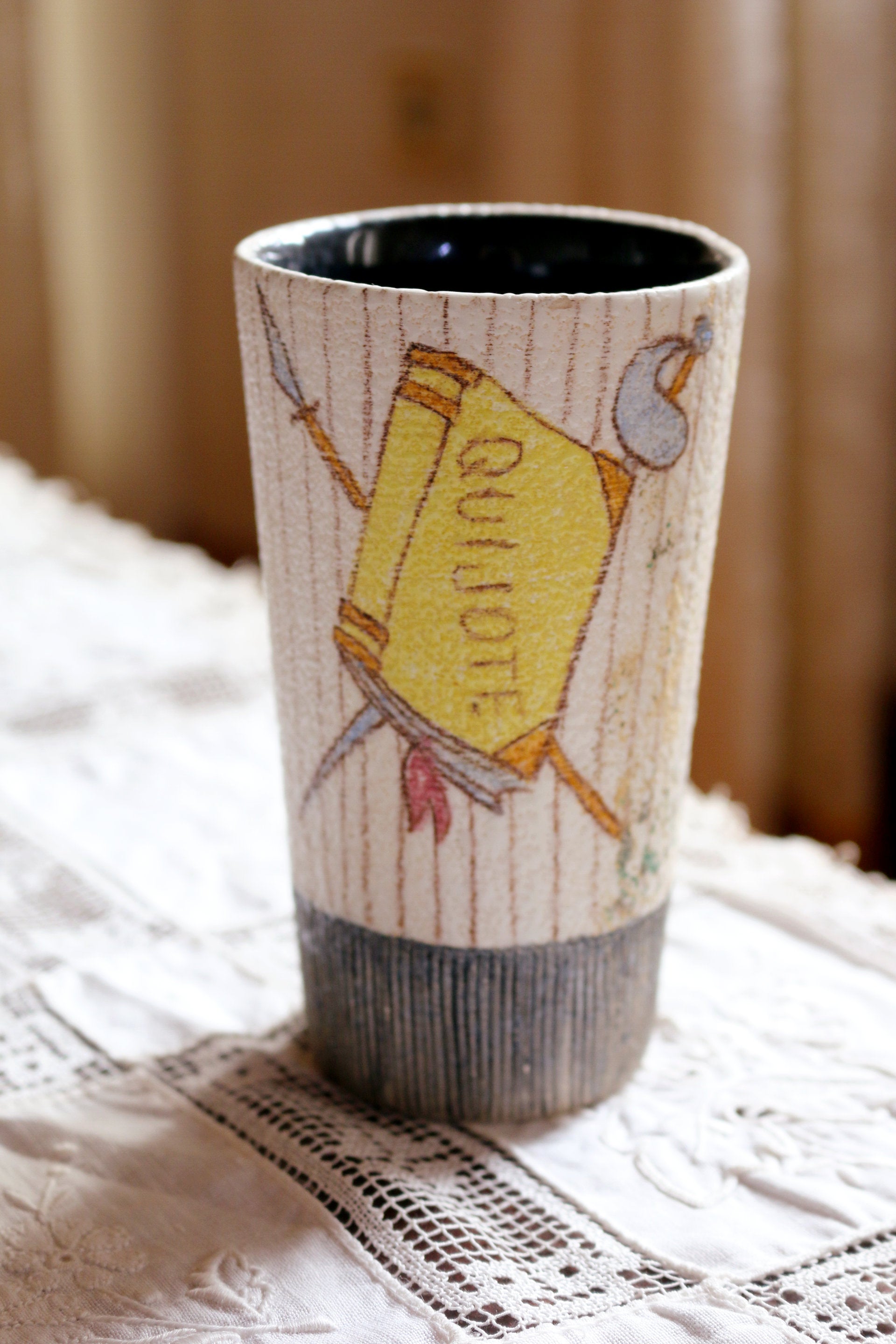 Vaso Ceramica Quijote