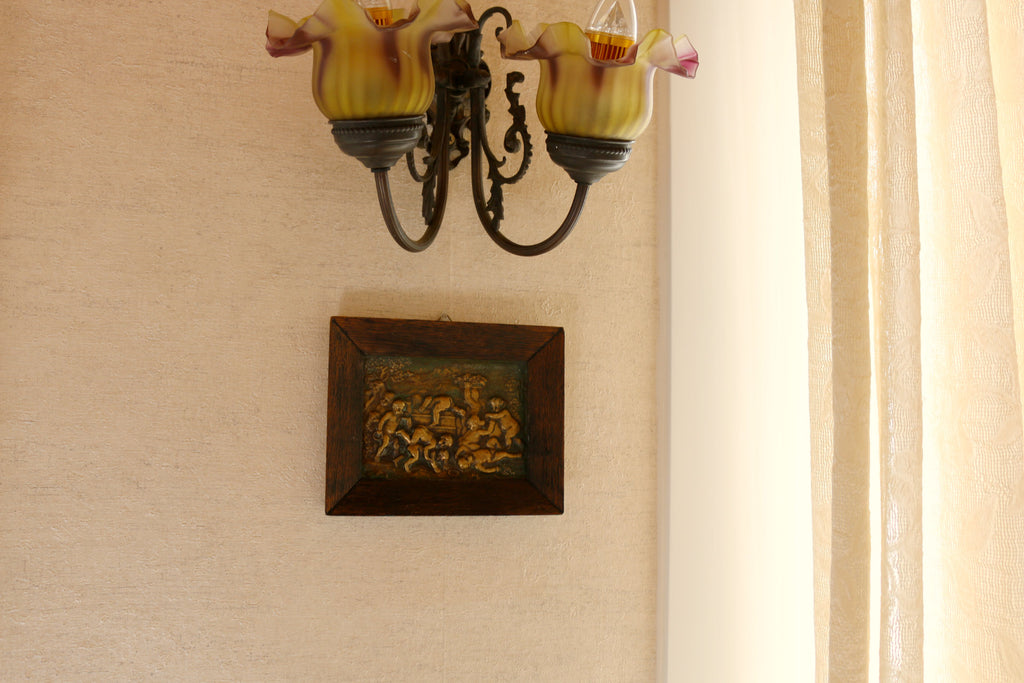 Cuadro Niños en Bronce Relieve