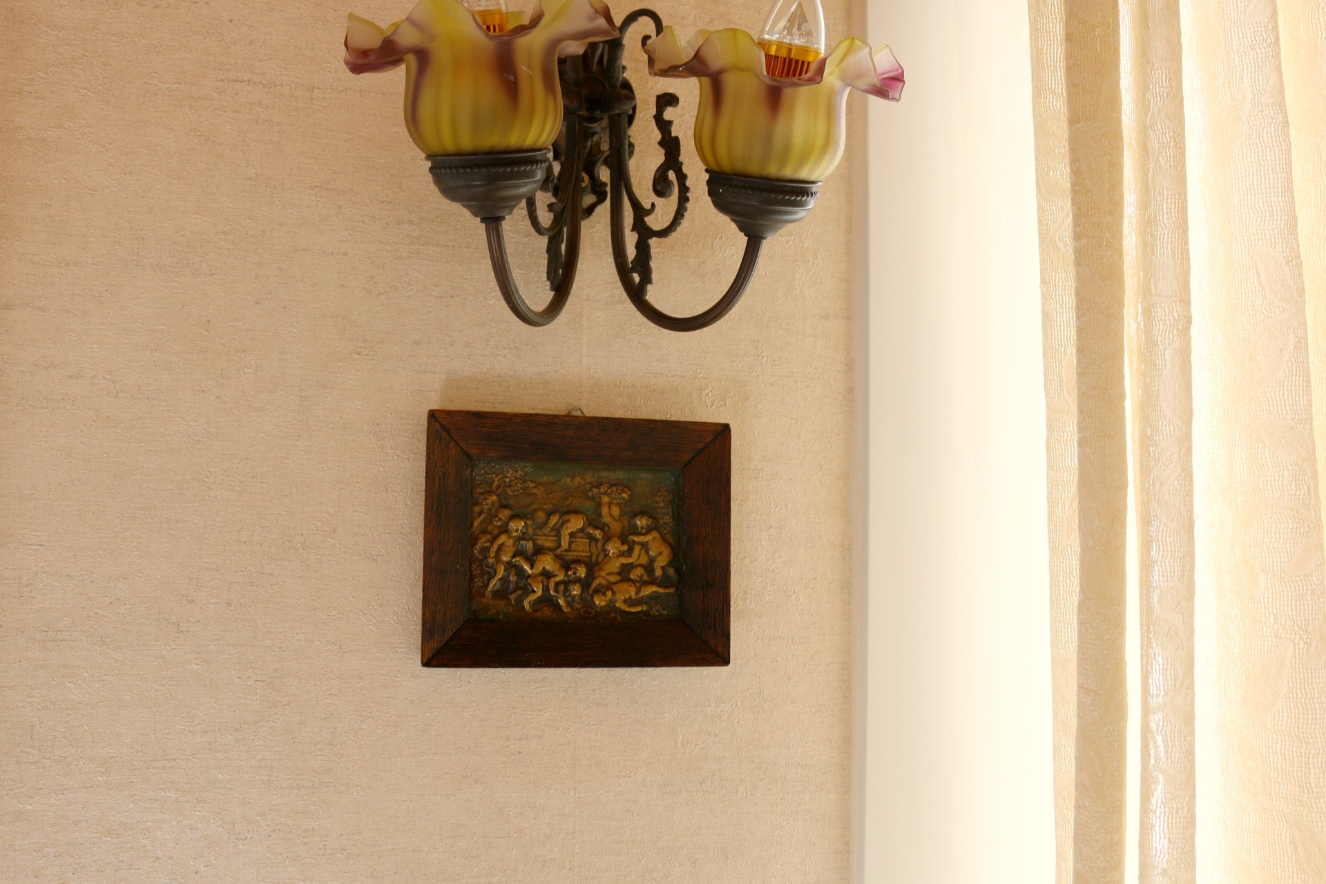 Cuadro Niños en Bronce Relieve