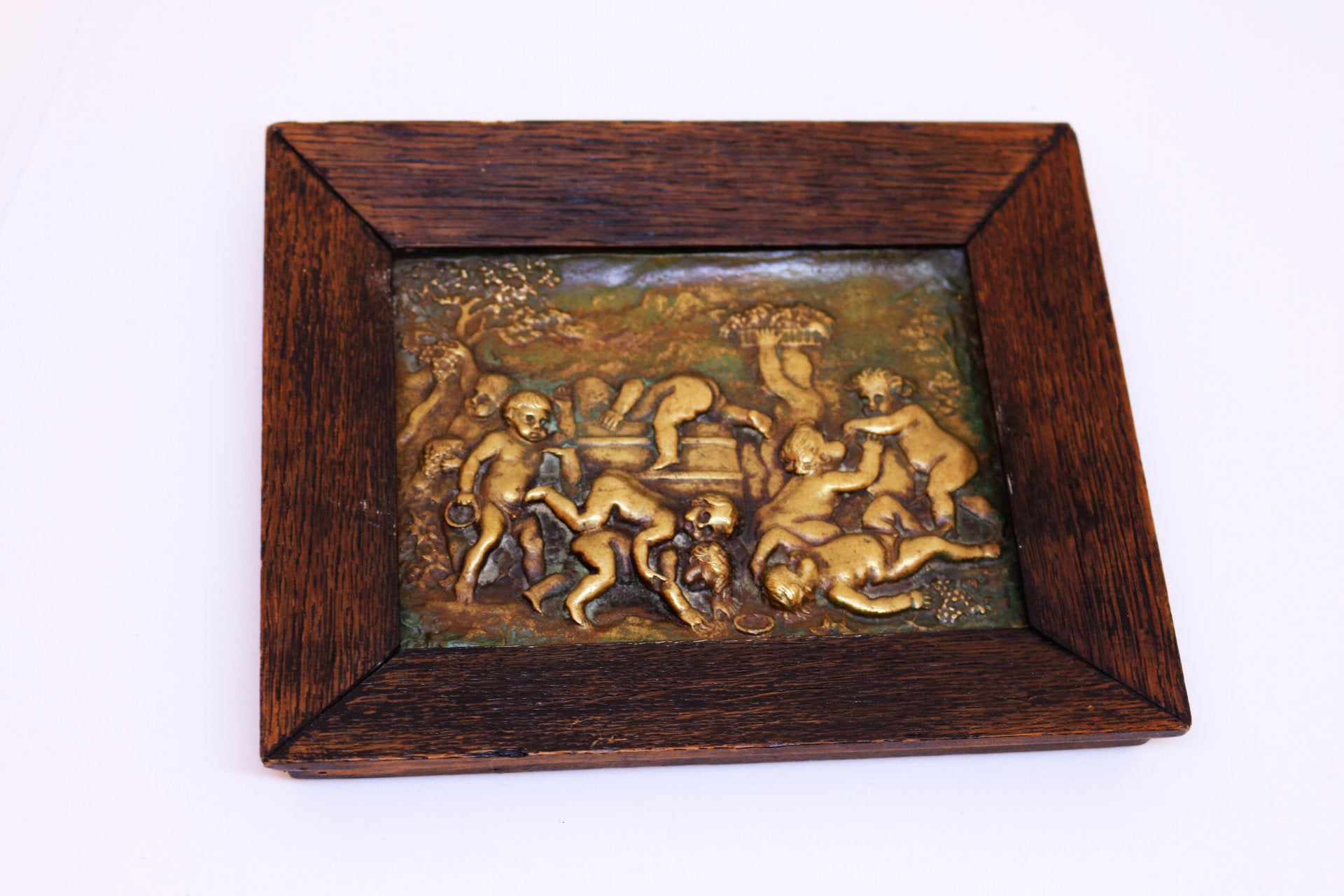 Cuadro Niños en Bronce Relieve