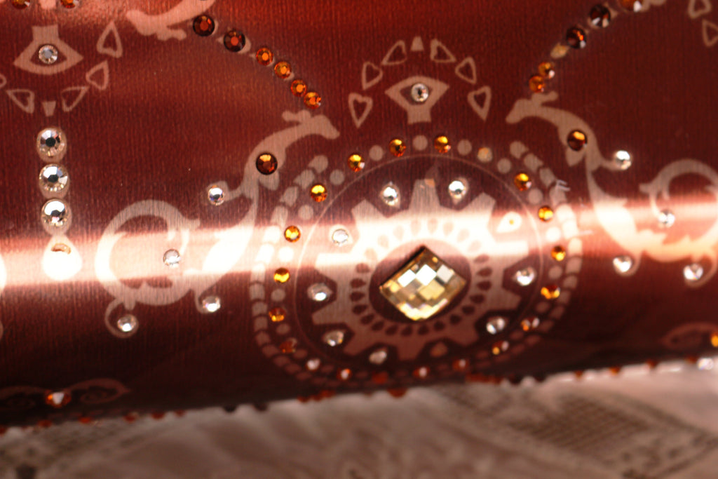 Bolso de Acero Americano con cristales de Swarovski