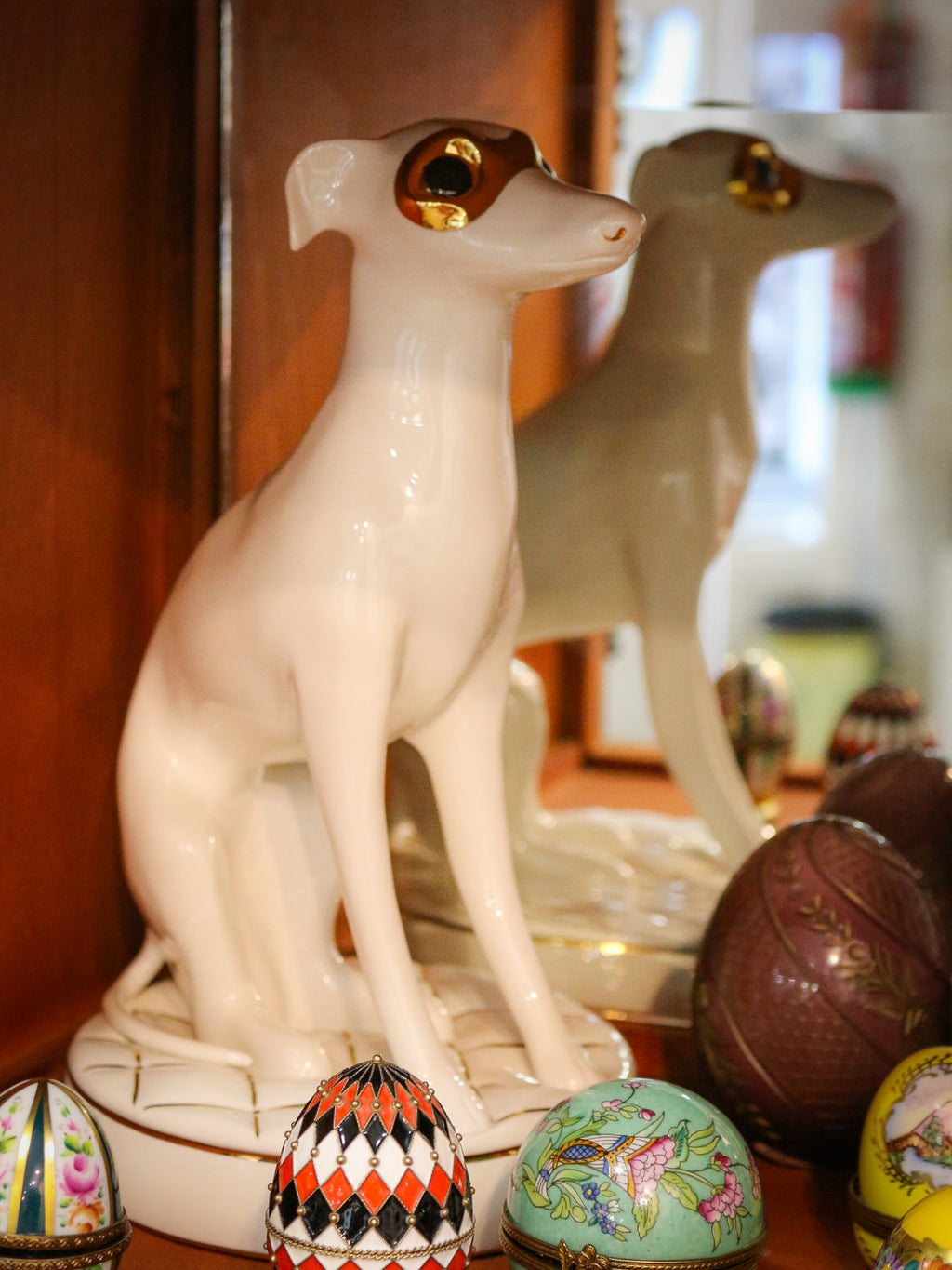 Figura Perro Galgo Porcelana