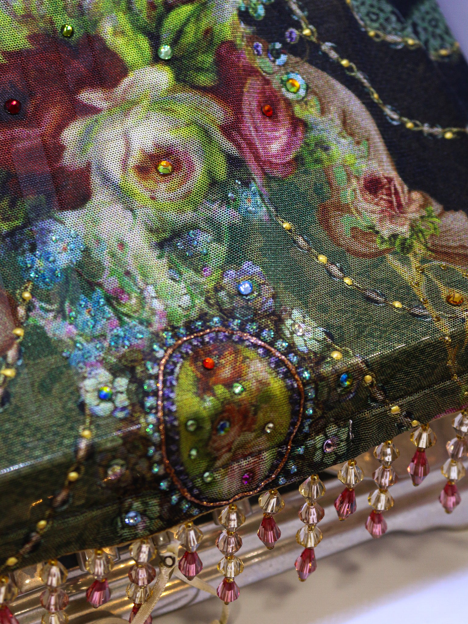 Chal "Michal Negrin: con Decoración en Cristales de Swarovski
