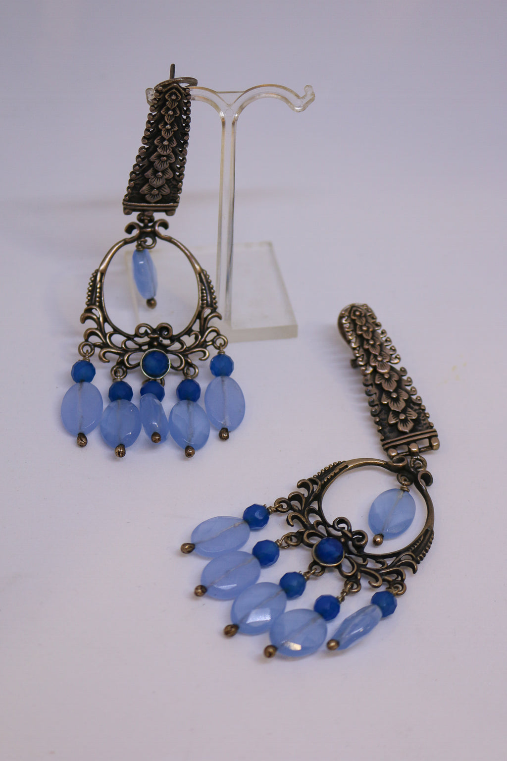 Pendientes Plato de Ley con Amazonitas