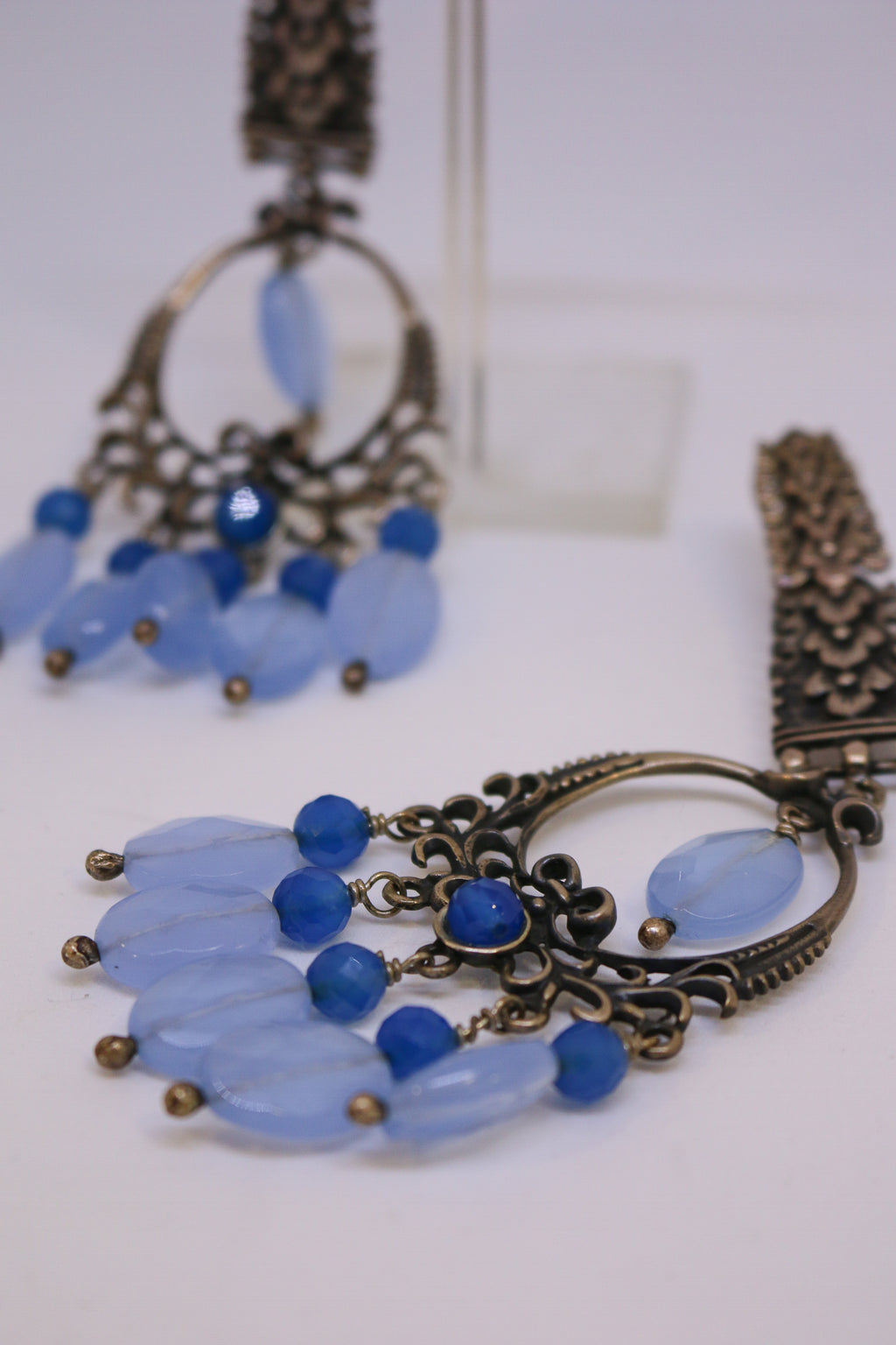 Pendientes Plato de Ley con Amazonitas