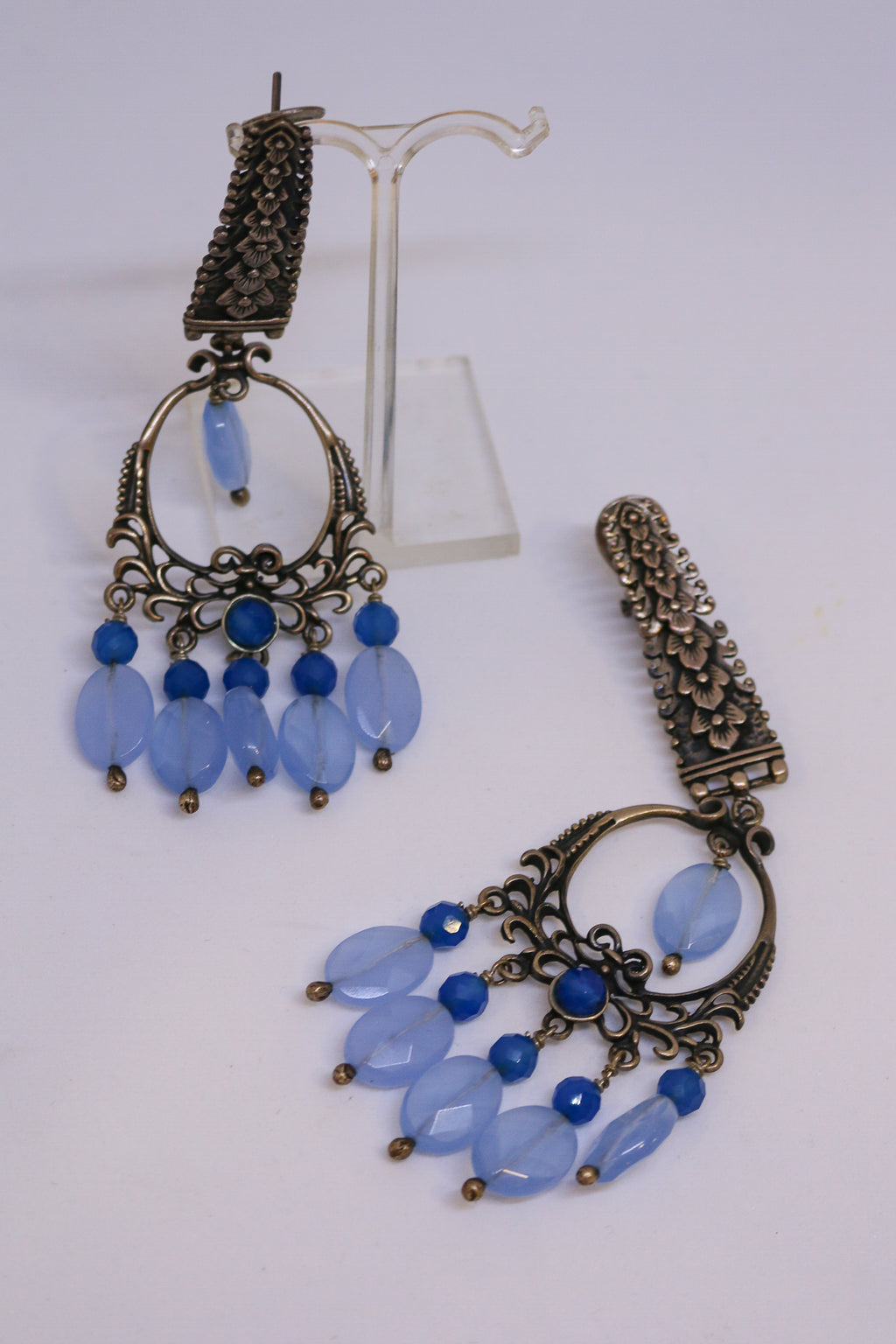 Pendientes Plato de Ley con Amazonitas