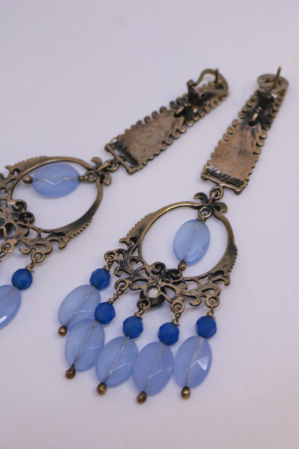 Pendientes Plato de Ley con Amazonitas