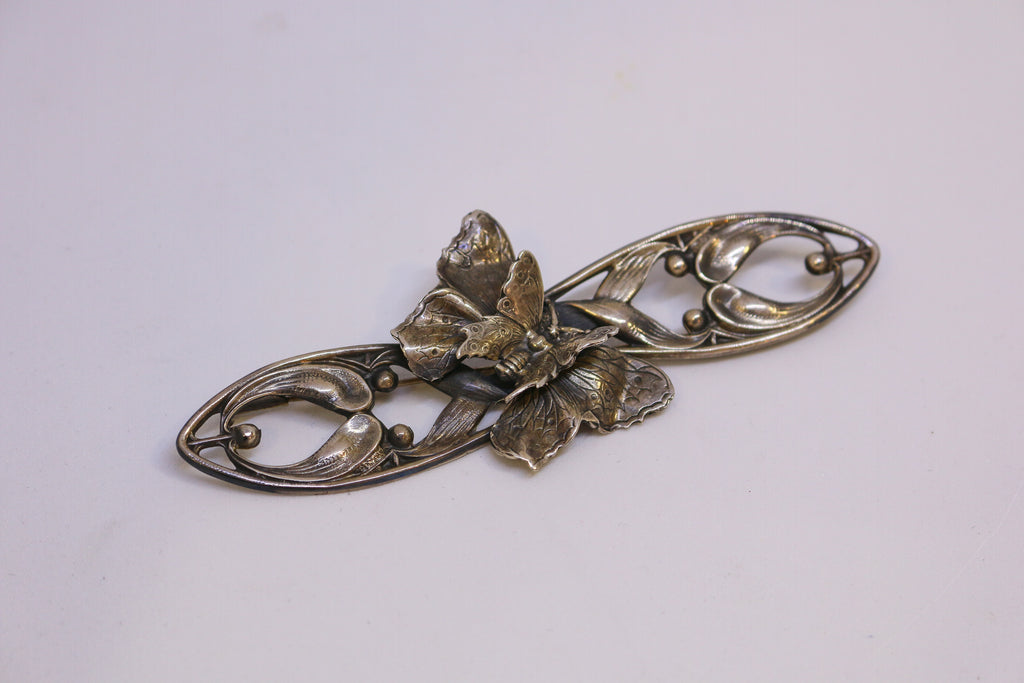 Broche en Plata de Ley Mariposa
