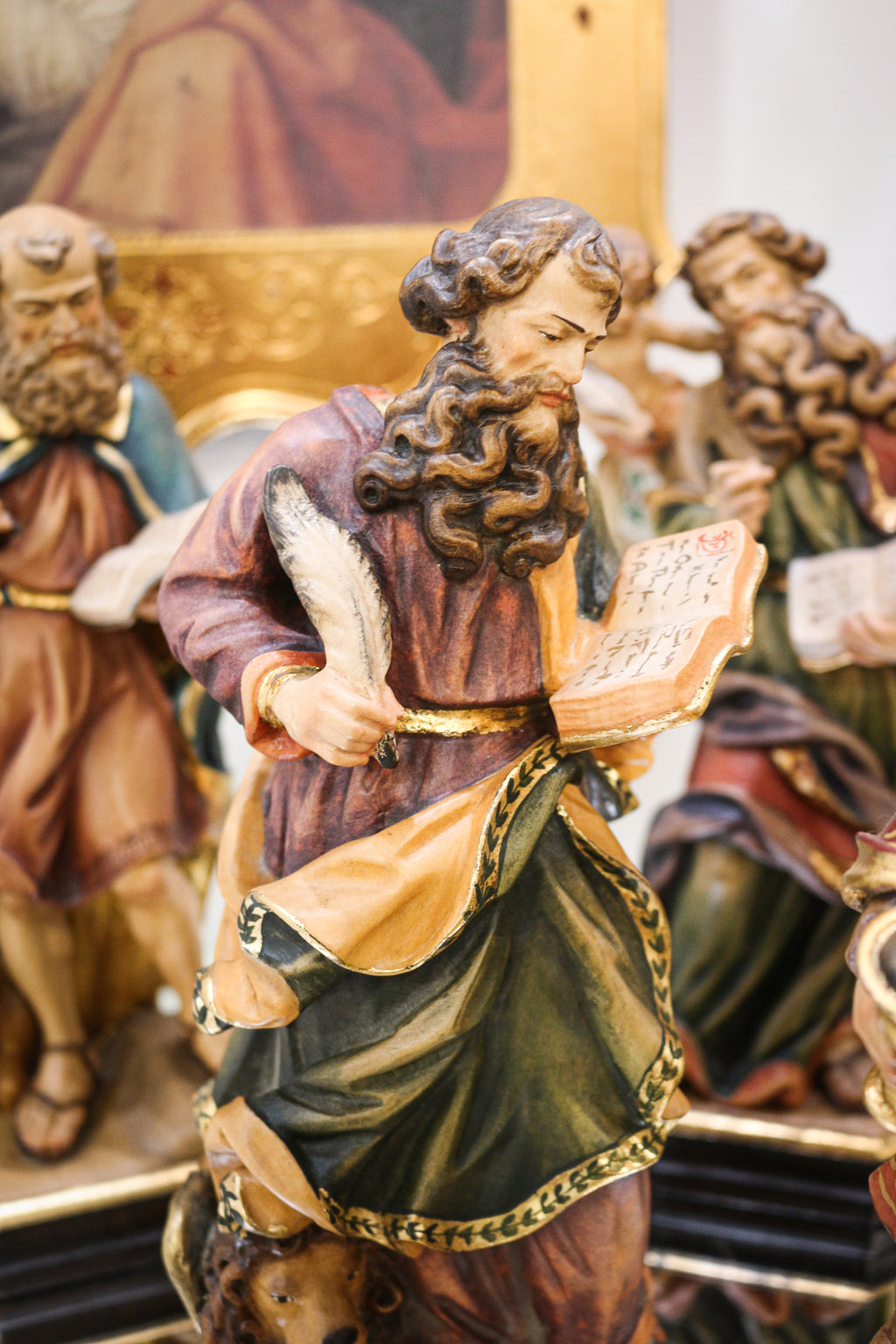 Los Cuatro Evangelistas elaborados Artesanalmente en Madera