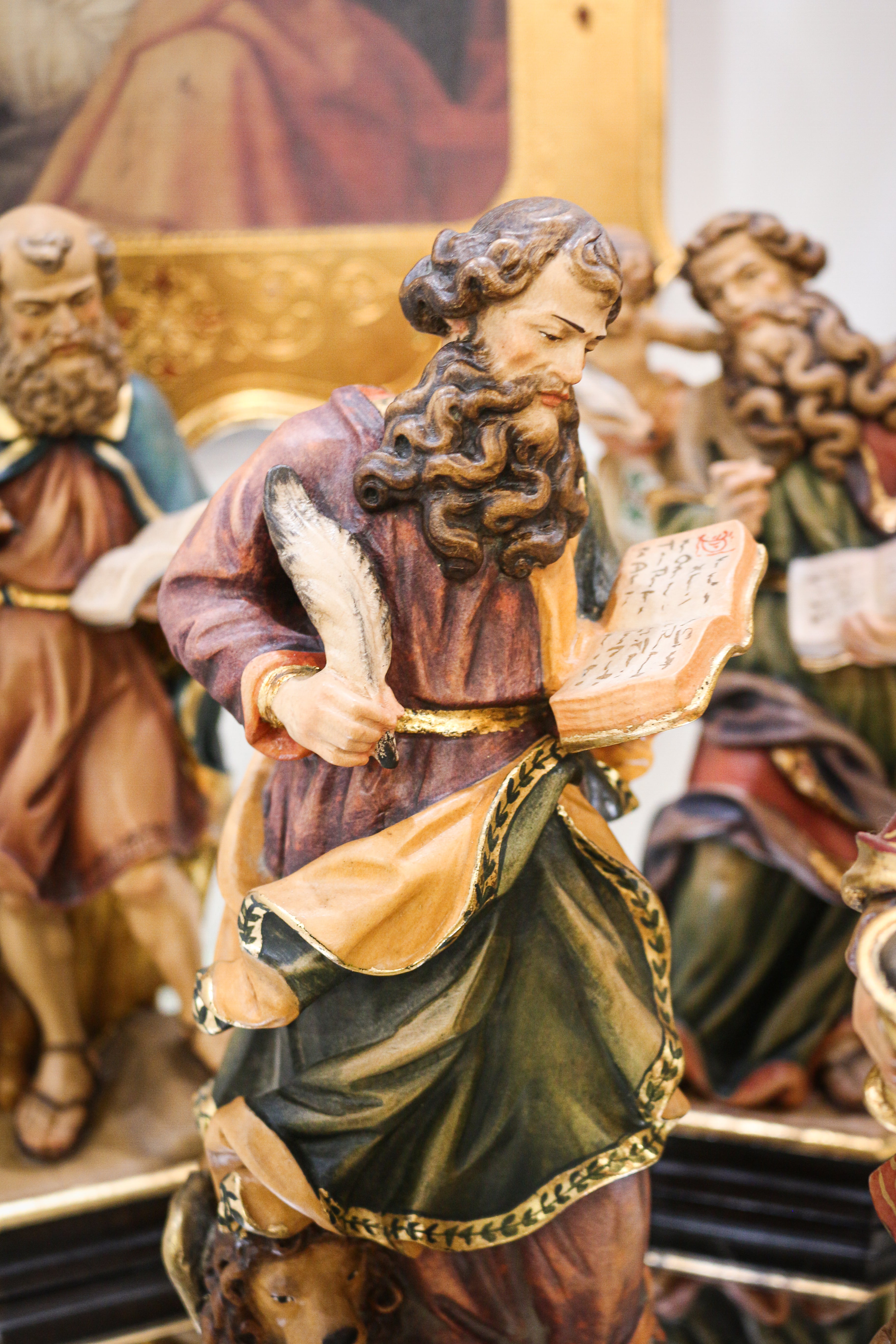 Los Cuatro Evangelistas elaborados Artesanalmente en Madera