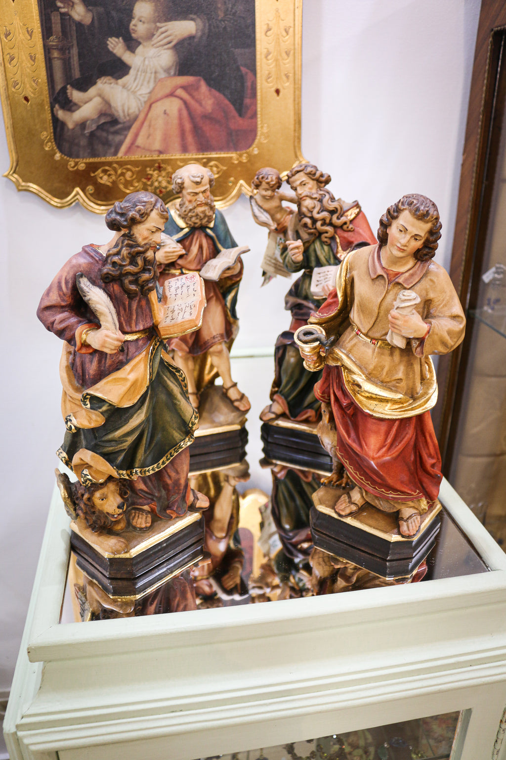 Los Cuatro Evangelistas elaborados Artesanalmente en Madera