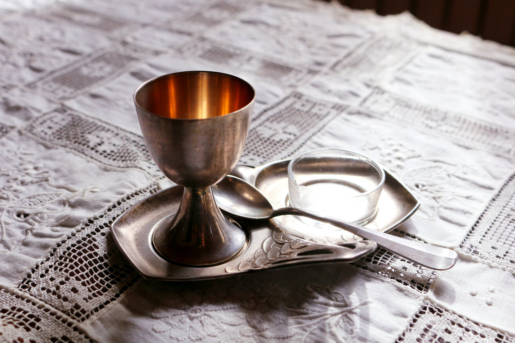 Recipiente Huevera de Plata