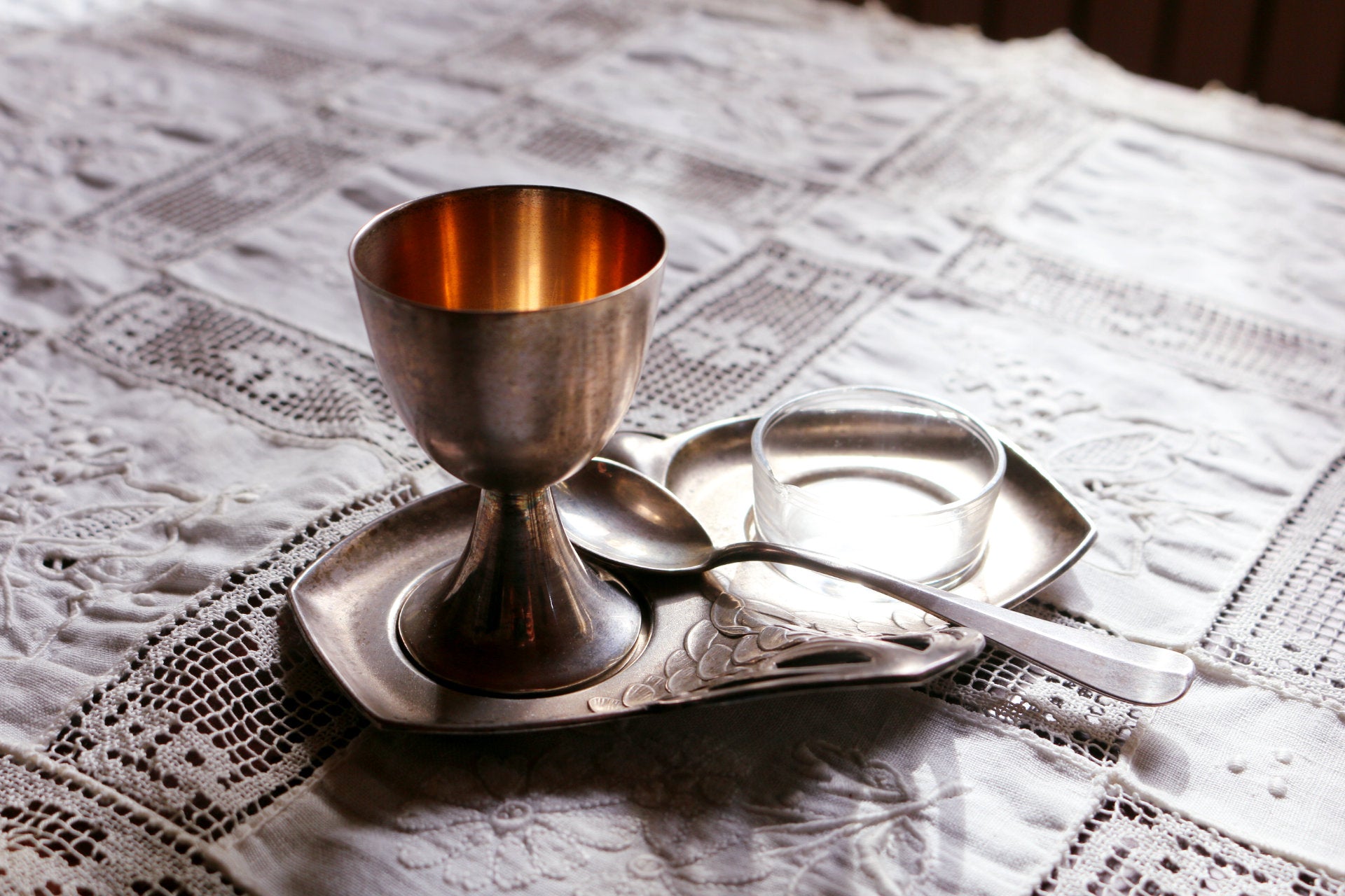 Recipiente Huevera de Plata