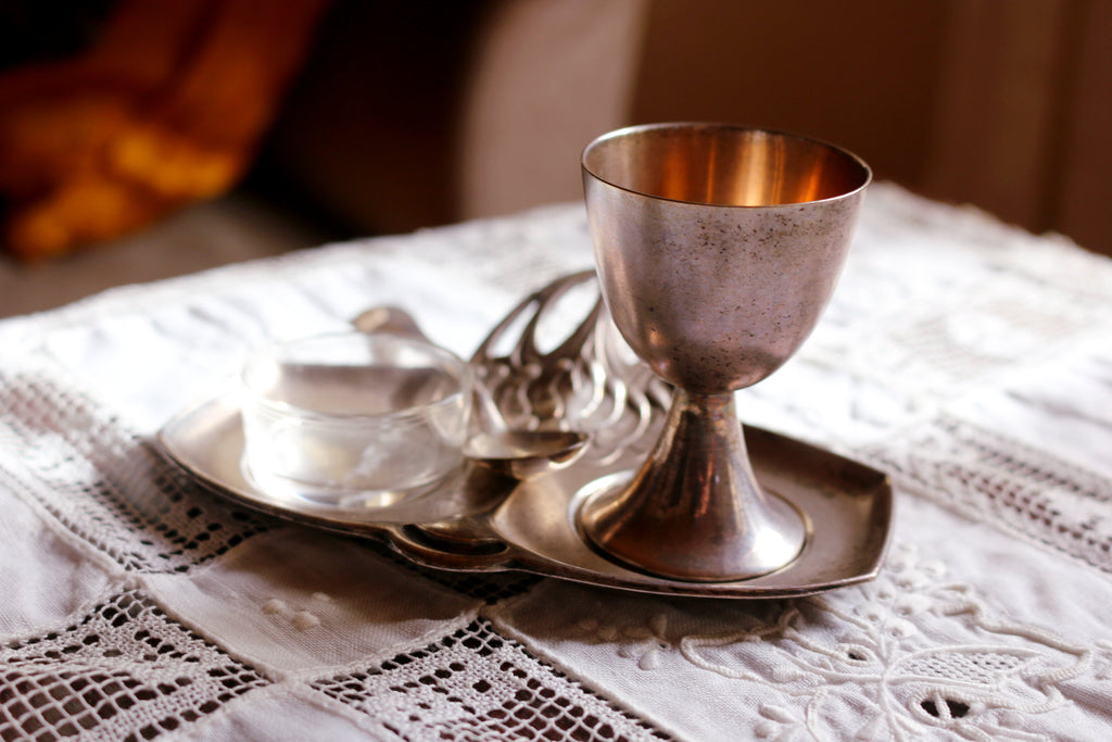 Recipiente Huevera de Plata