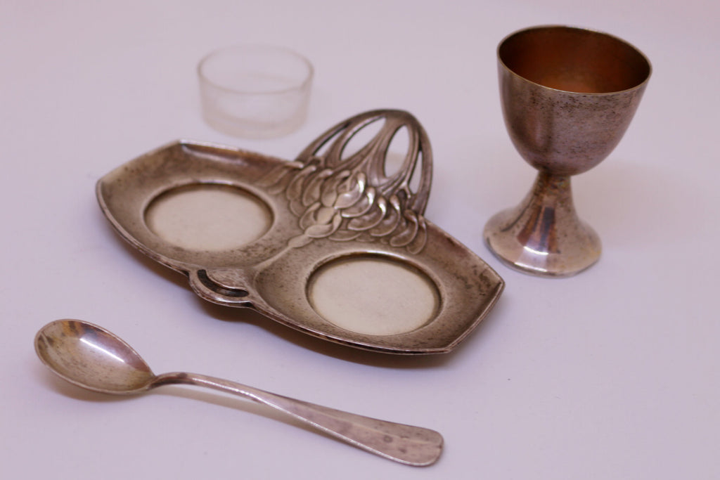Recipiente Huevera de Plata