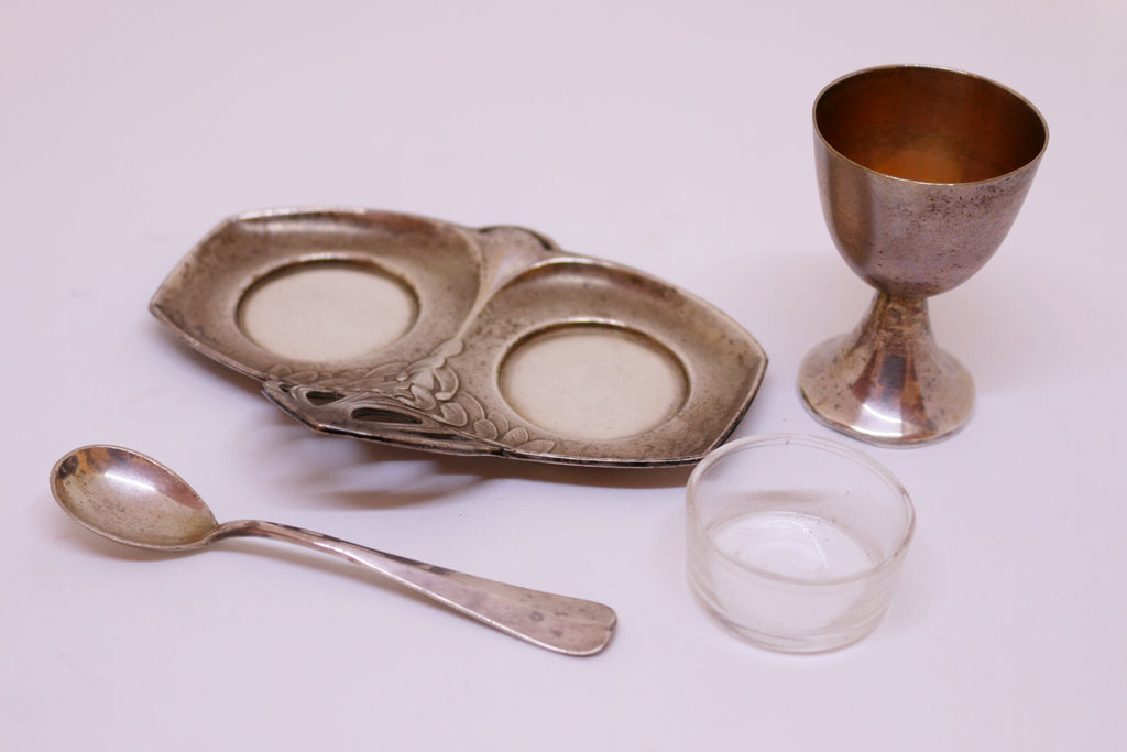 Recipiente Huevera de Plata