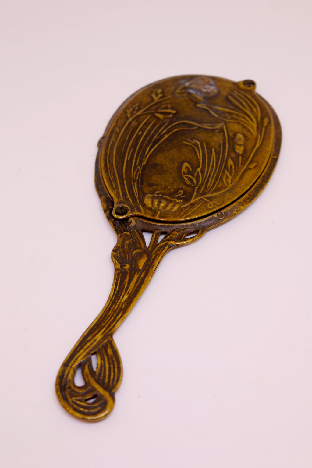 Espejo de Mano en Bronce